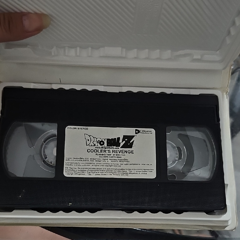 Dragon Ball Z Cooler's Revenge VHS Tape